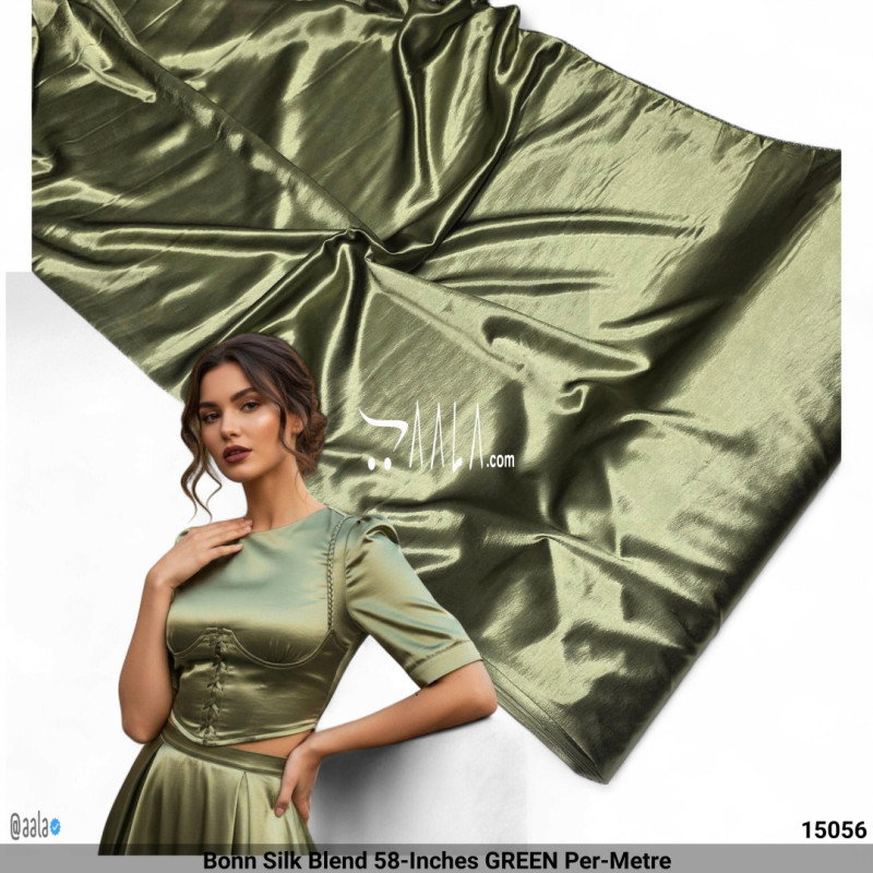 Bonn Silk Blend 58-Inches GREEN Per-Metre