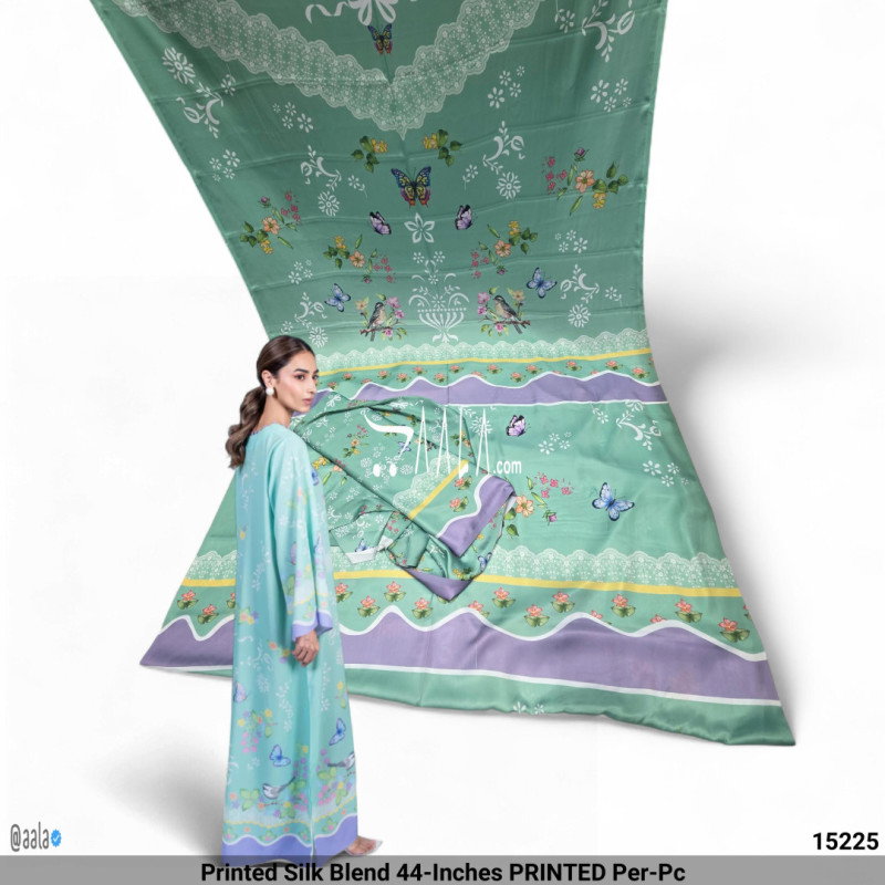 Printed Silk Blend 44-Inches PRINTED Per-Pc
