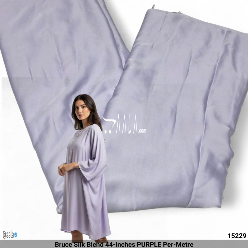 Bruce Silk Blend 44-Inches PURPLE Per-Metre