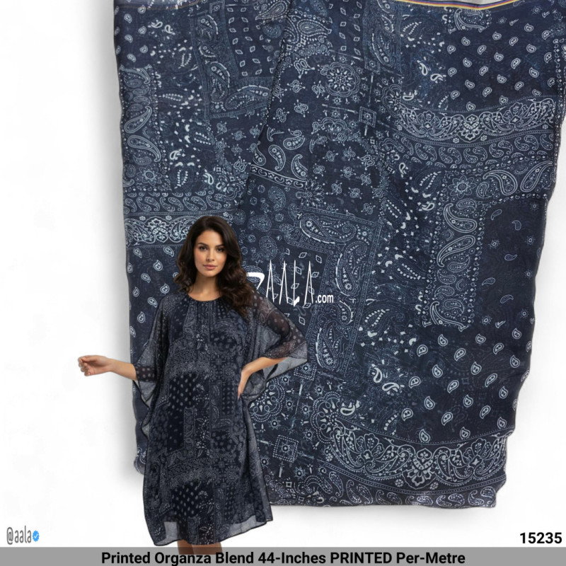 Printed Organza Blend 44-Inches PRINTED Per-Metre