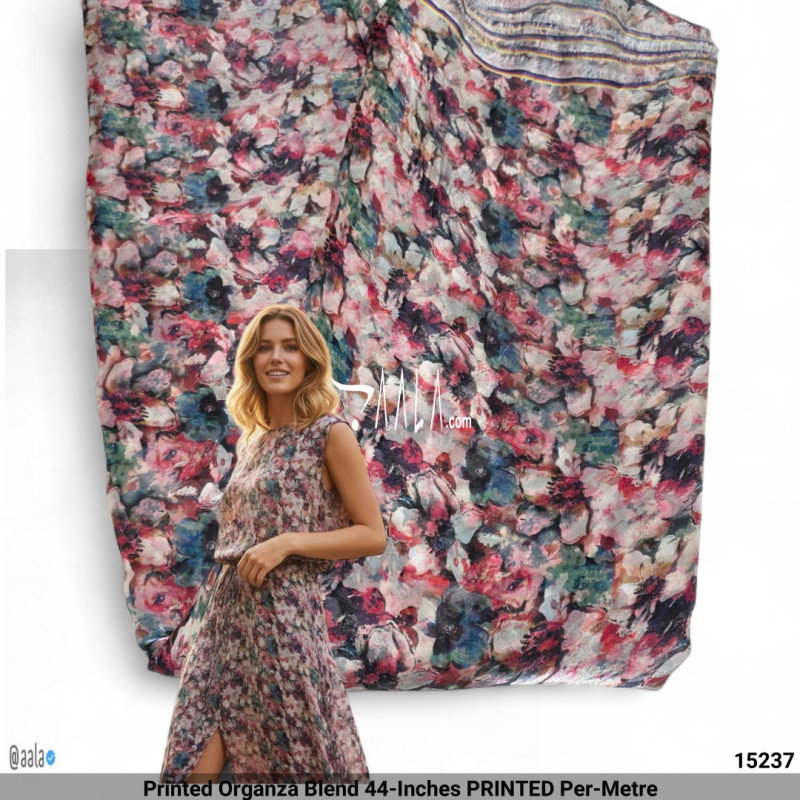 Printed Organza Blend 44-Inches PRINTED Per-Metre