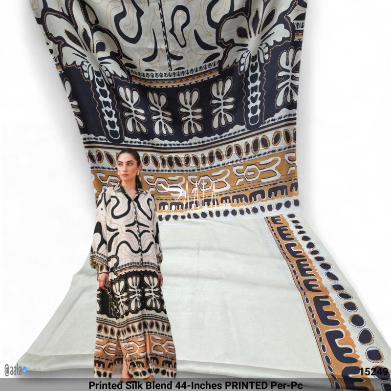 Printed Silk Blend 44-Inches PRINTED Per-Pc