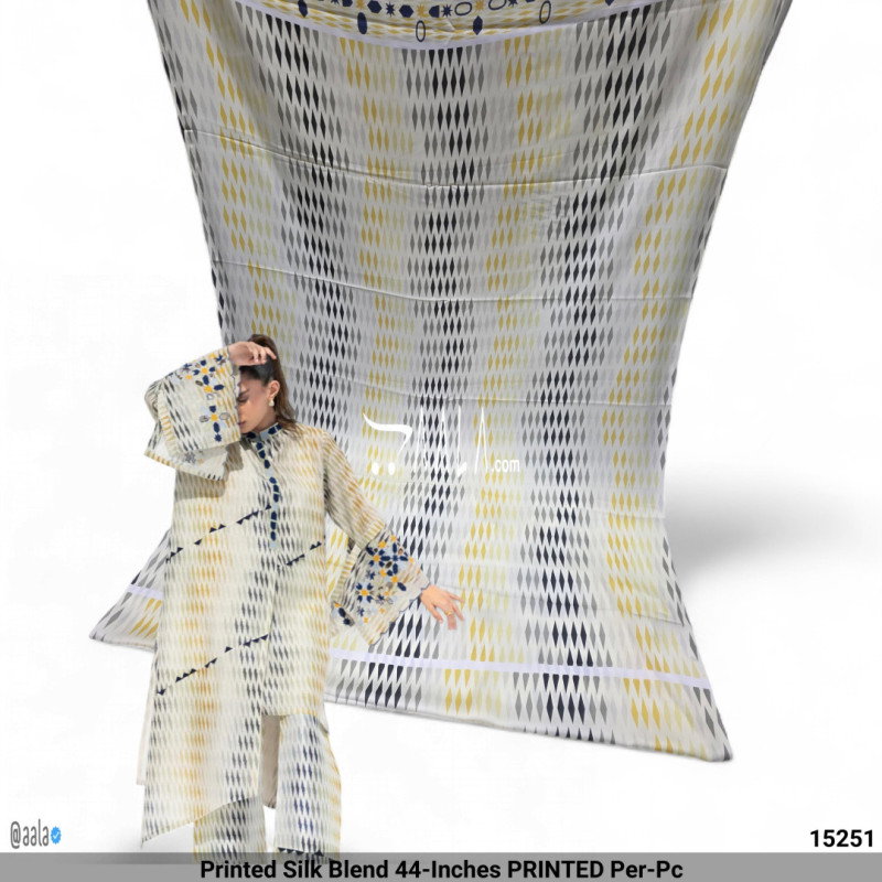 Printed Silk Blend 44-Inches PRINTED Per-Pc