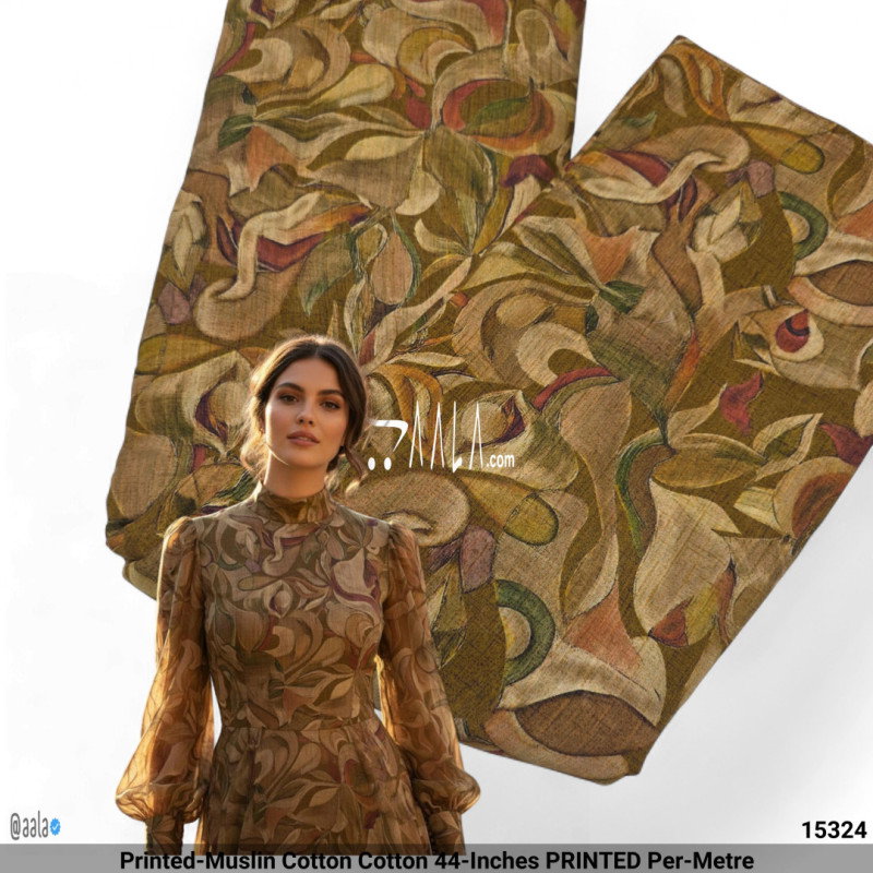 Printed-Muslin Cotton Cotton 44-Inches PRINTED Per-Metre