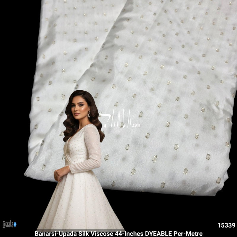 Banarsi-Upada Silk Viscose 44-Inches DYEABLE Per-Metre