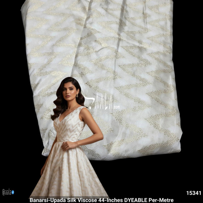 Banarsi-Upada Silk Viscose 44-Inches DYEABLE Per-Metre
