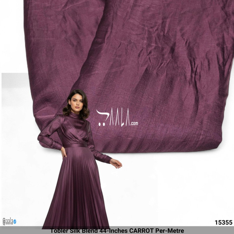 Tobler Silk Blend 44-Inches CARROT Per-Metre