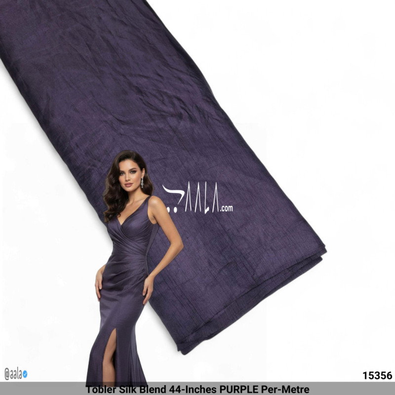 Tobler Silk Blend 44-Inches PURPLE Per-Metre