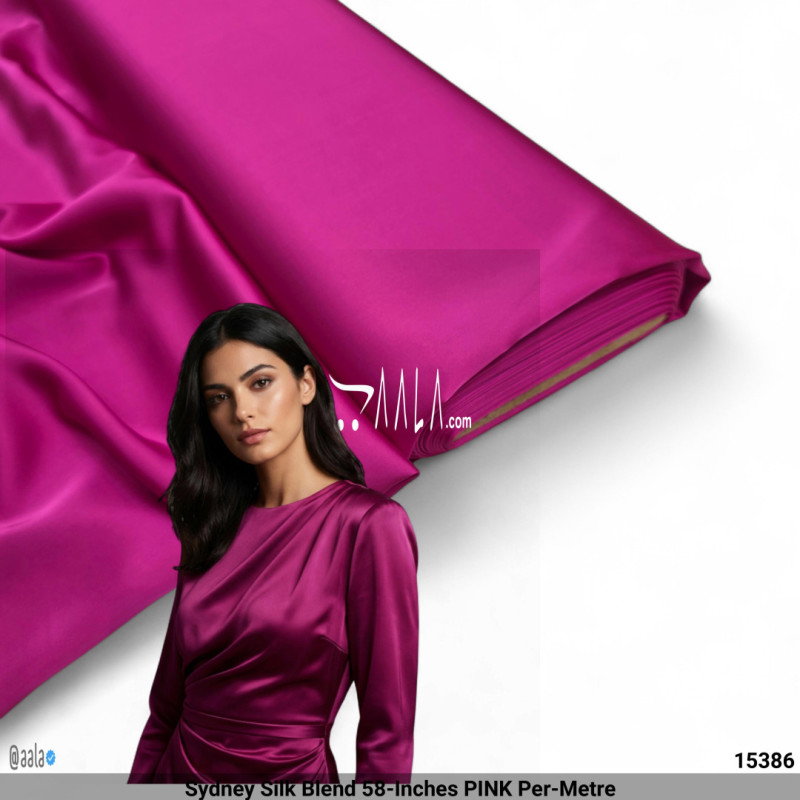 Sydney Silk Blend 58-Inches PINK Per-Metre