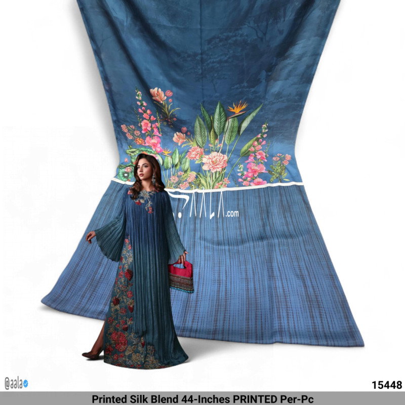 Printed Silk Blend 44-Inches PRINTED Per-Pc
