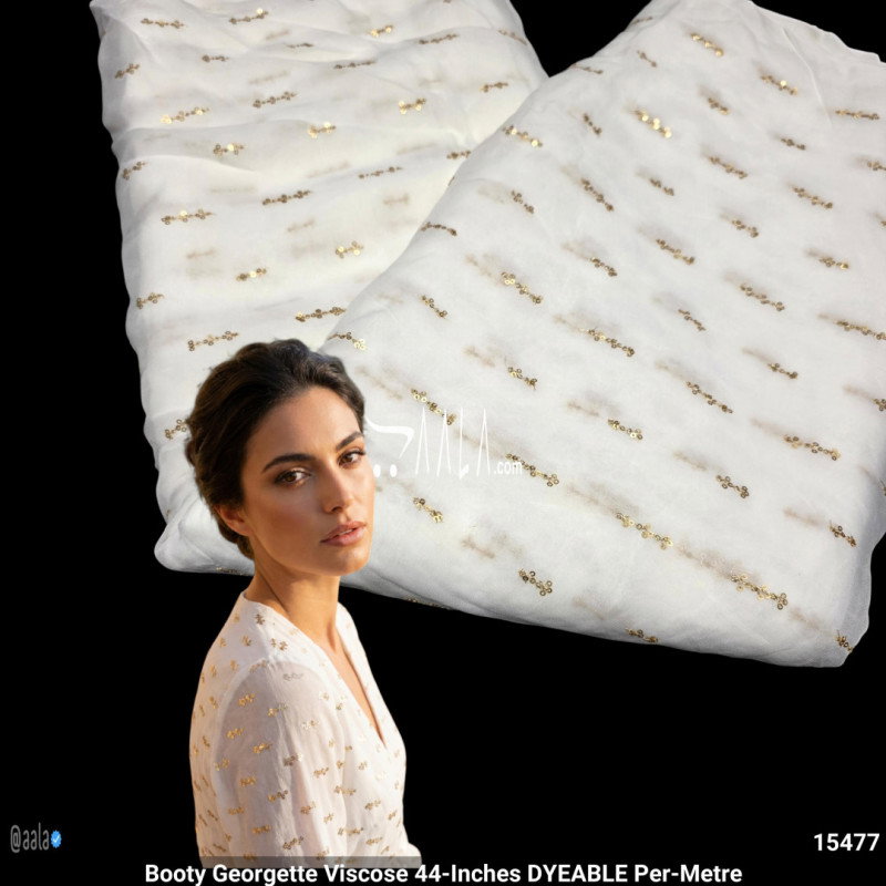 Booty Georgette Viscose 44-Inches DYEABLE Per-Metre