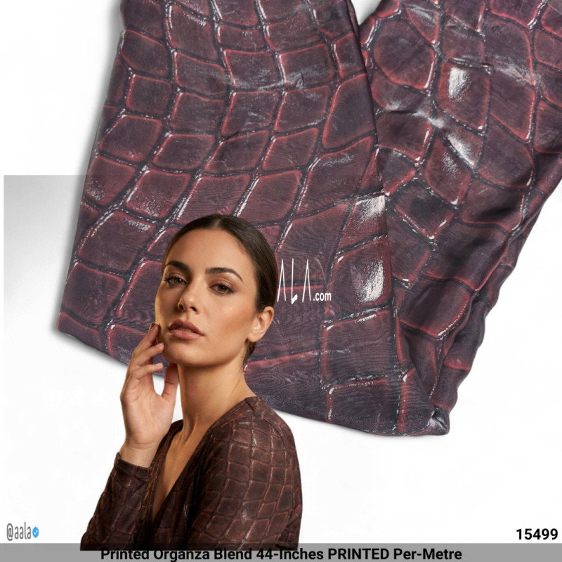 Printed Organza Blend 44-Inches PRINTED Per-Metre