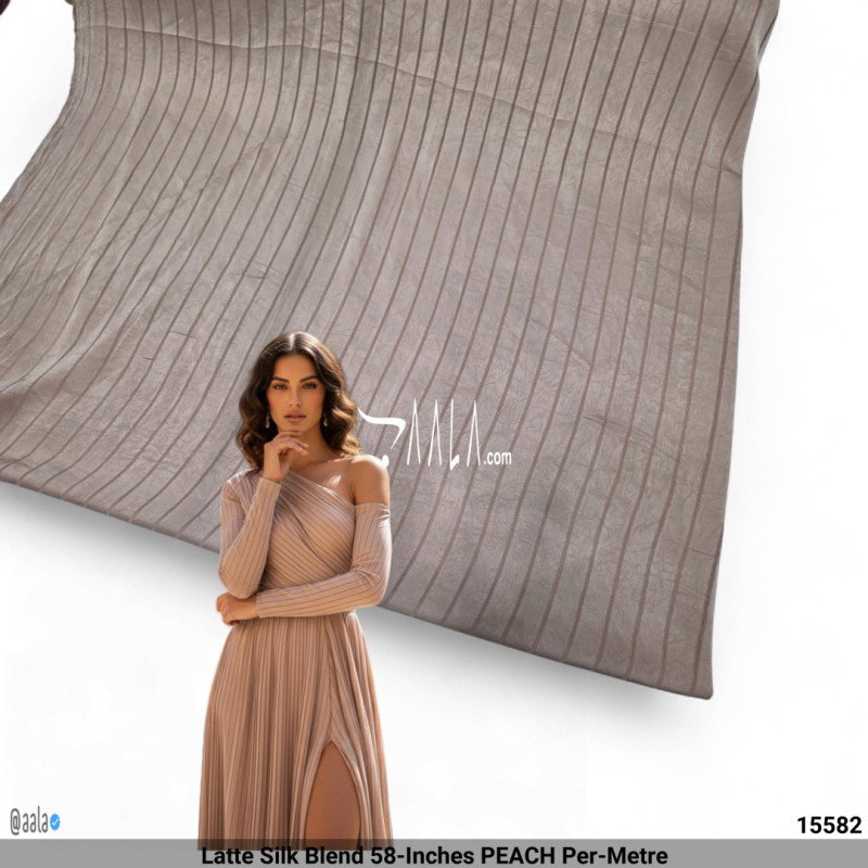 Latte Silk Blend 58-Inches PEACH Per-Metre