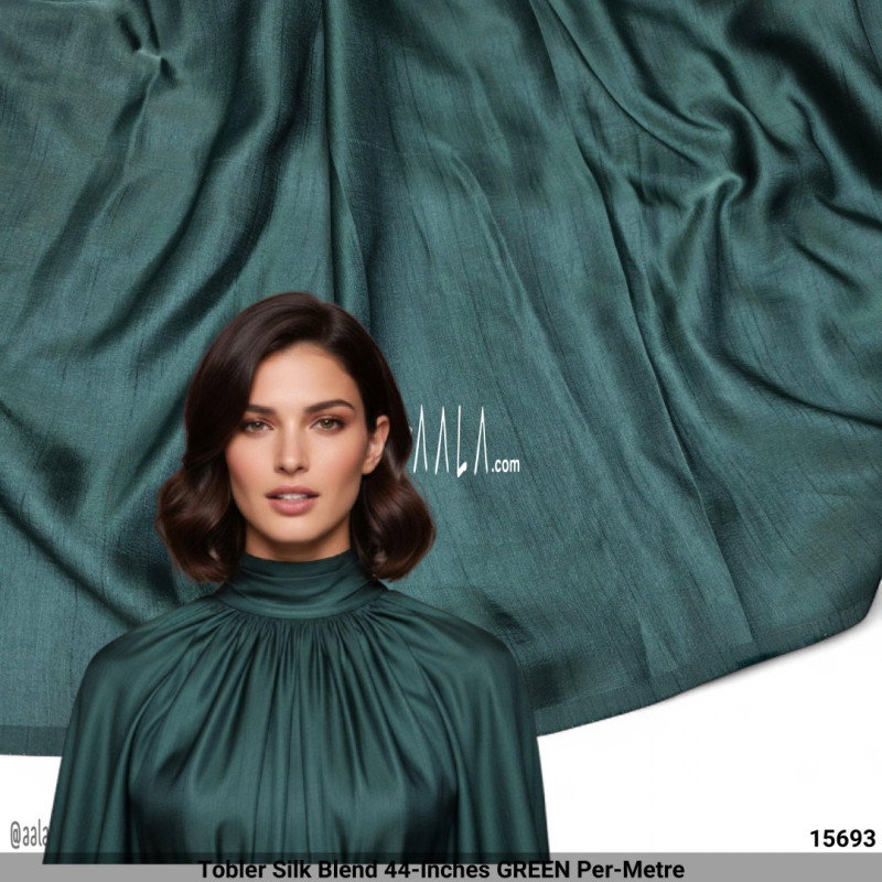 Tobler Silk Blend 44-Inches GREEN Per-Metre