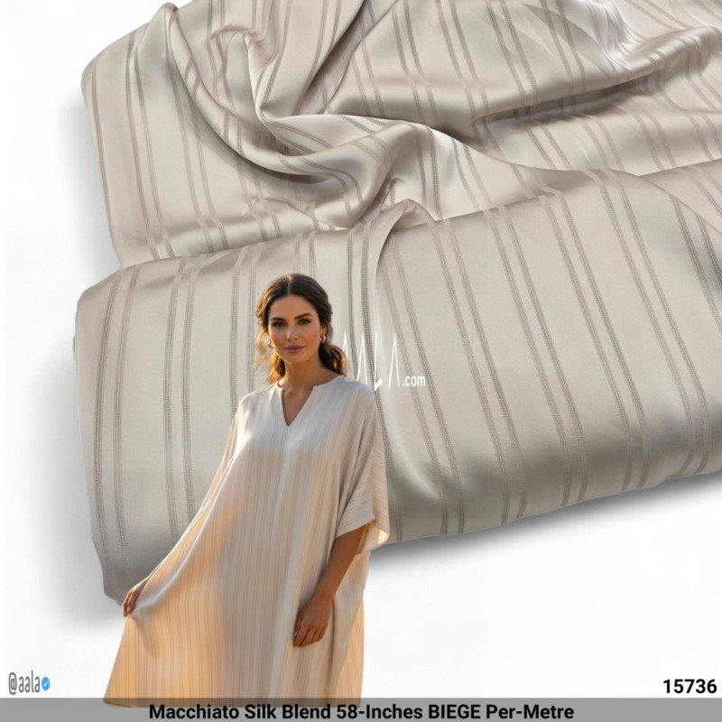 Macchiato Silk Blend 58-Inches BIEGE Per-Metre