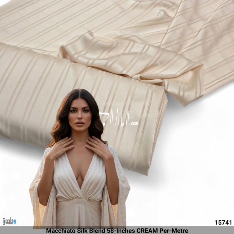 Macchiato Silk Blend 58-Inches CREAM Per-Metre