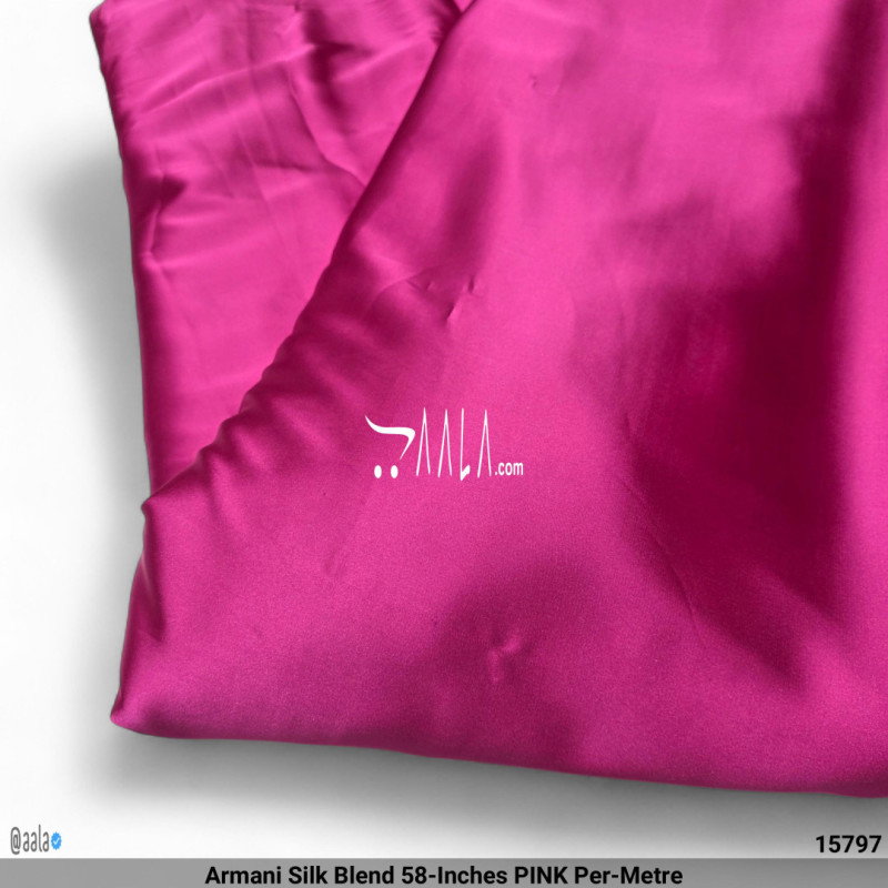 Armani Silk Blend 58-Inches PINK Per-Metre