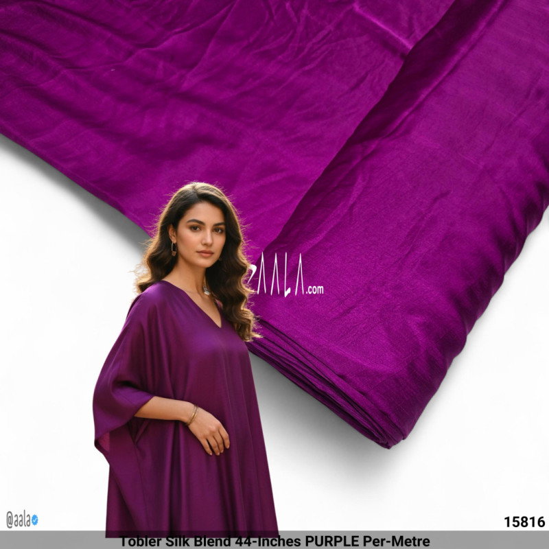 Tobler Silk Blend 44-Inches PURPLE Per-Metre