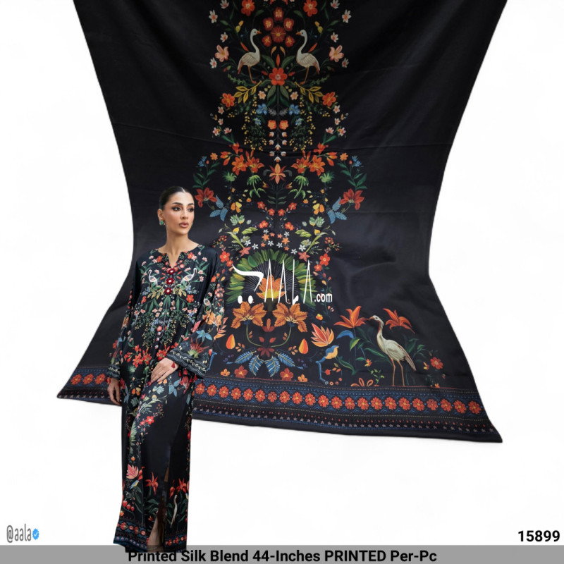 Printed Silk Blend 44-Inches PRINTED Per-Pc