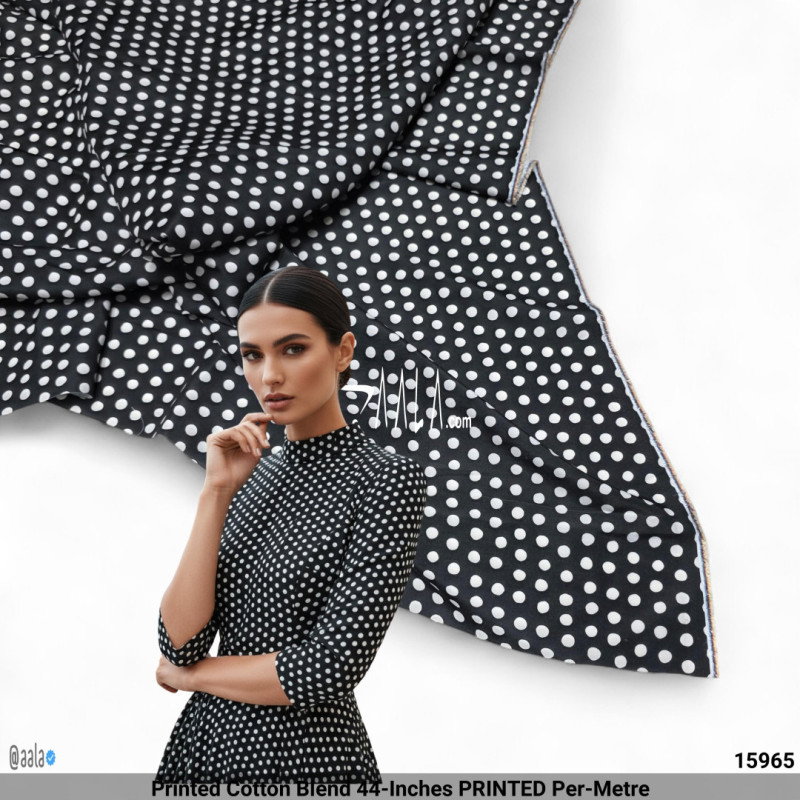 Printed Cotton Blend 44-Inches PRINTED Per-Metre
