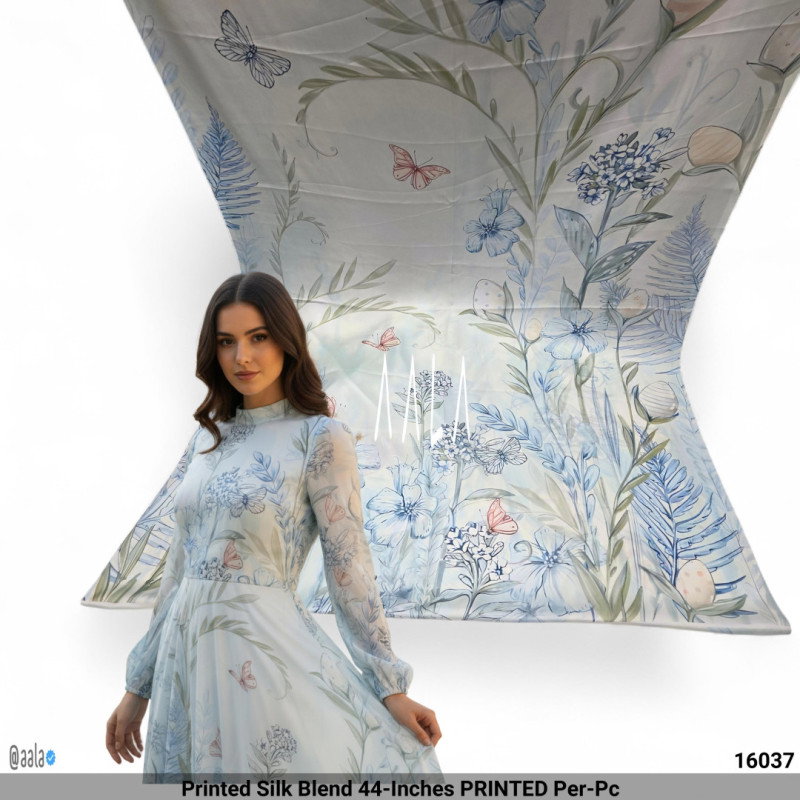 Printed Silk Blend 44-Inches PRINTED Per-Pc