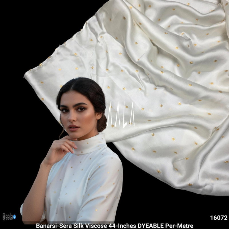 Banarsi-Sera Silk Viscose 44-Inches DYEABLE Per-Metre