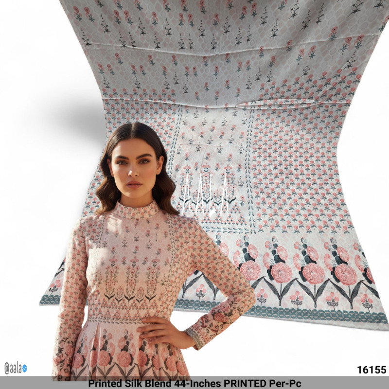 Printed Silk Blend 44-Inches PRINTED Per-Pc