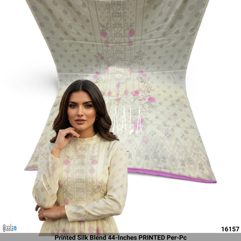 Printed Silk Blend 44-Inches PRINTED Per-Pc