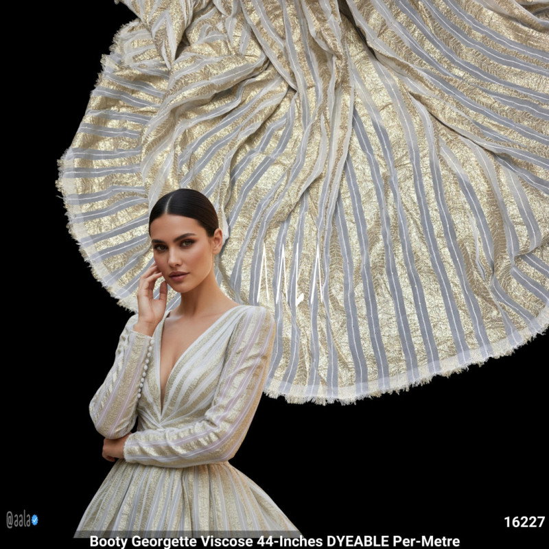 Booty Georgette Viscose 44-Inches DYEABLE Per-Metre