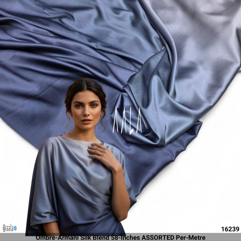 Ombre-Armani Silk Blend 58-Inches ASSORTED Per-Metre