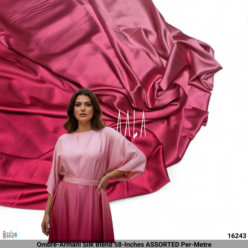Ombre-Armani Silk Blend 58-Inches ASSORTED Per-Metre