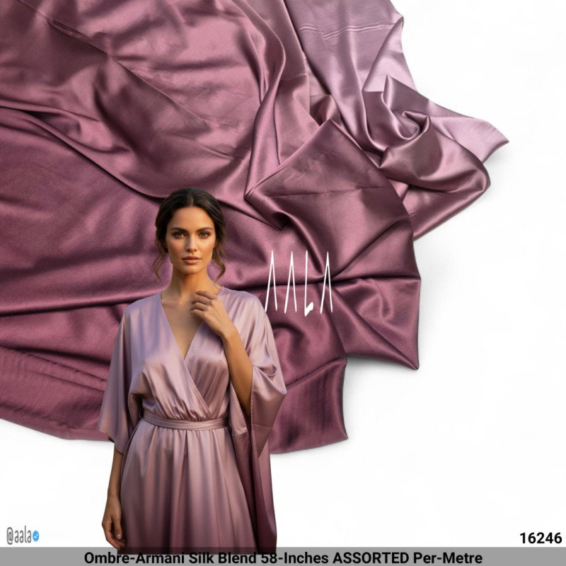Ombre-Armani Silk Blend 58-Inches ASSORTED Per-Metre