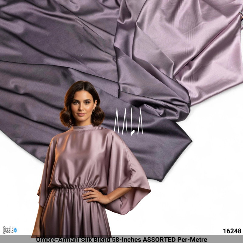 Ombre-Armani Silk Blend 58-Inches ASSORTED Per-Metre