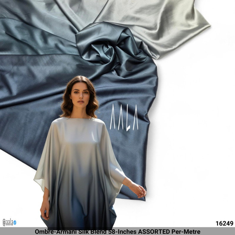 Ombre-Armani Silk Blend 58-Inches ASSORTED Per-Metre