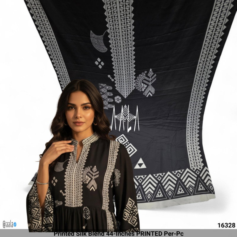 Printed Silk Blend 44-Inches PRINTED Per-Pc