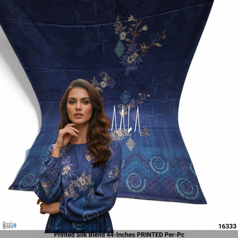 Printed Silk Blend 44-Inches PRINTED Per-Pc