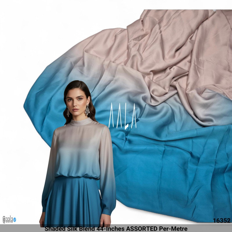 Shaded Silk Blend 44-Inches ASSORTED Per-Metre
