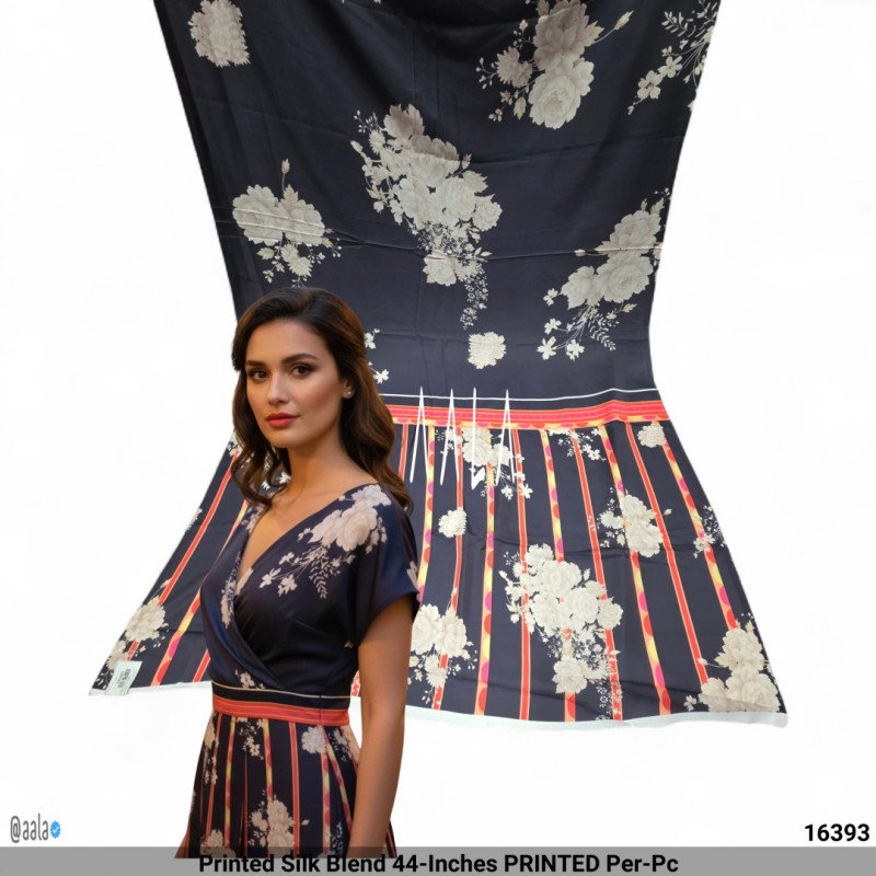 Printed Silk Blend 44-Inches PRINTED Per-Pc