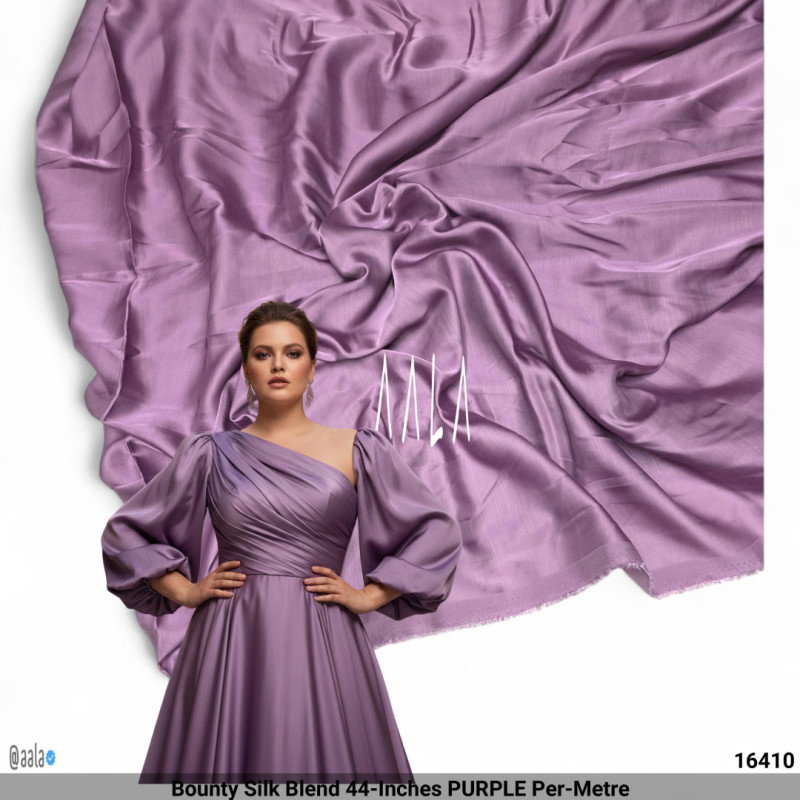Bounty Silk Blend 44-Inches PURPLE Per-Metre