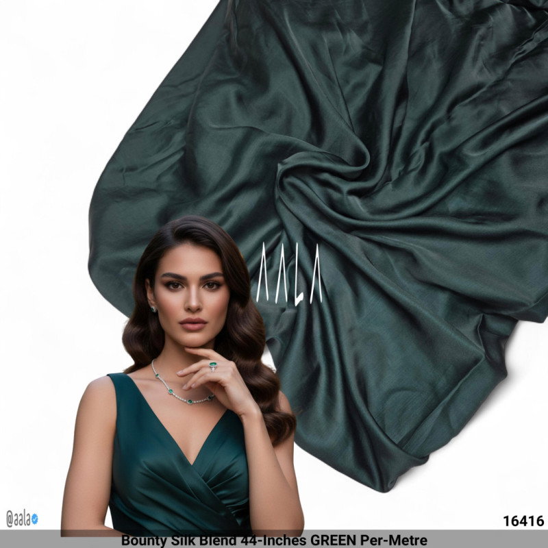 Bounty Silk Blend 44-Inches GREEN Per-Metre