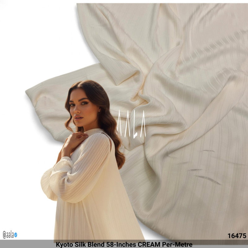 Kyoto Silk Blend 58-Inches CREAM Per-Metre