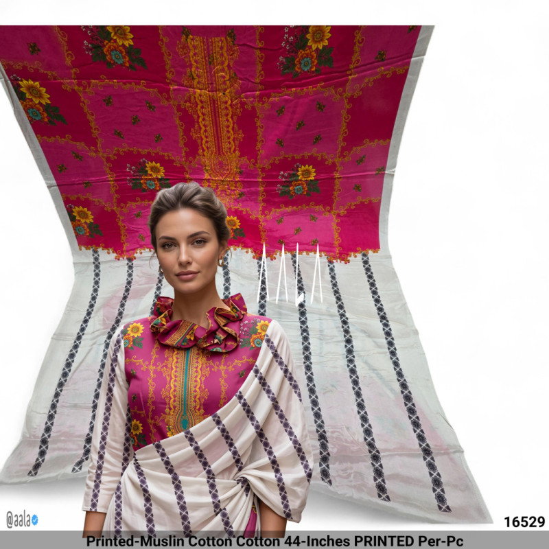 Printed-Muslin Cotton Cotton 44-Inches PRINTED Per-Pc
