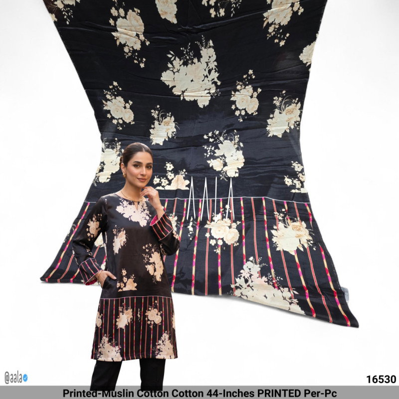 Printed-Muslin Cotton Cotton 44-Inches PRINTED Per-Pc