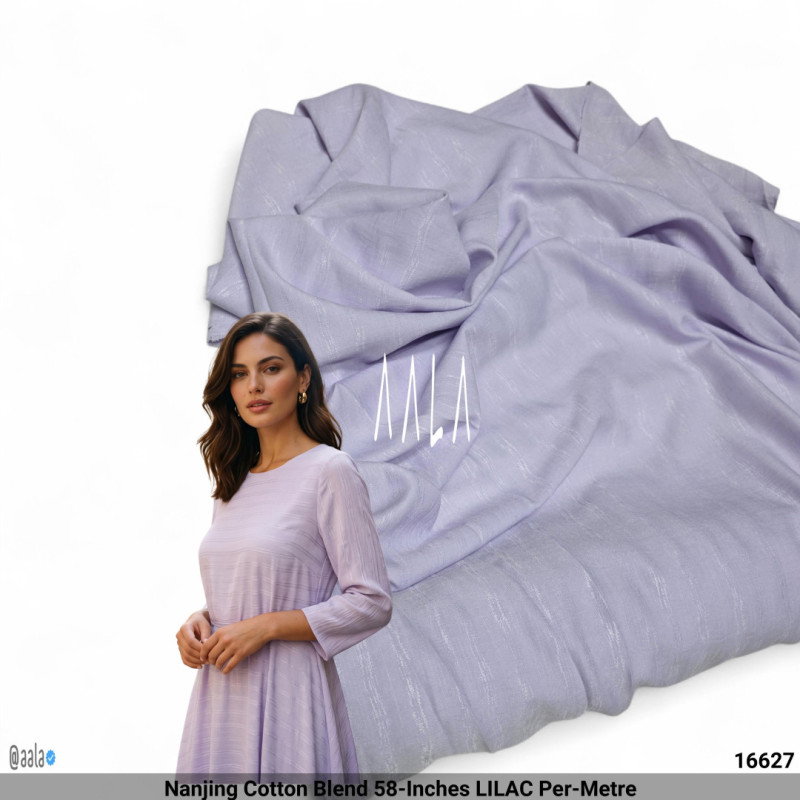 Nanjing Cotton Blend 58-Inches LILAC Per-Metre