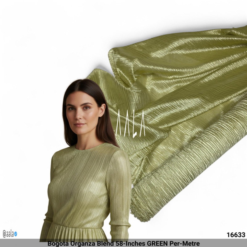 Bogota Organza Blend 58-Inches GREEN Per-Metre