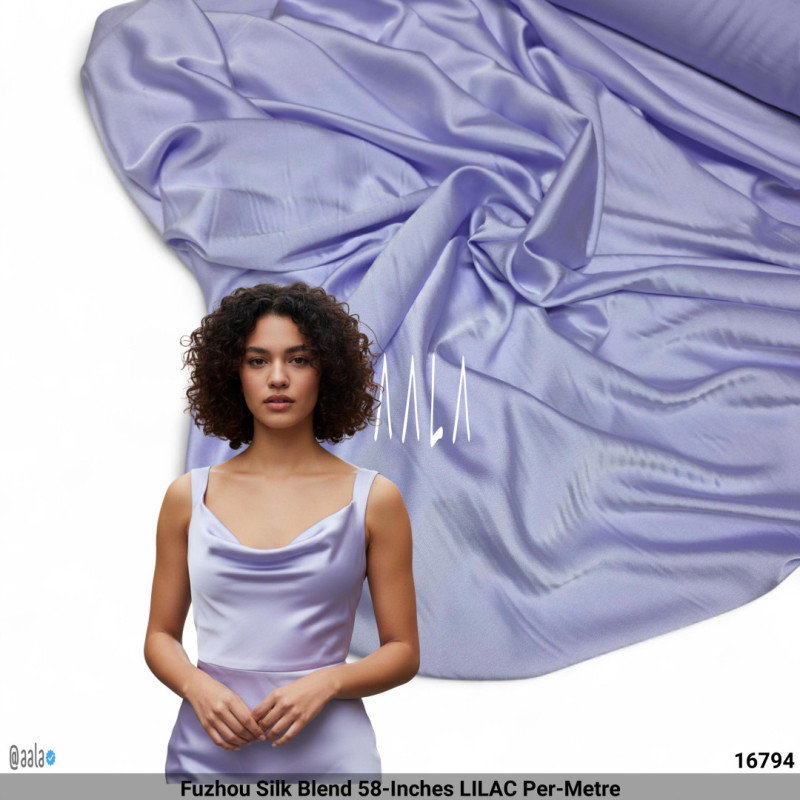 Fuzhou Silk Blend 58-Inches LILAC Per-Metre