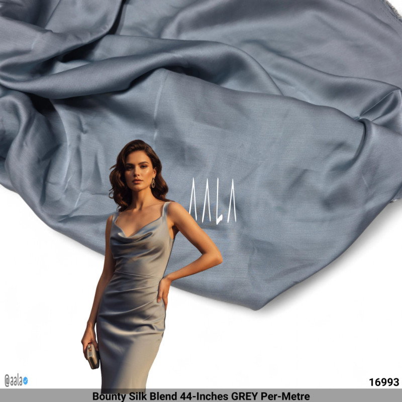 Bounty Silk Blend 44-Inches GREY Per-Metre