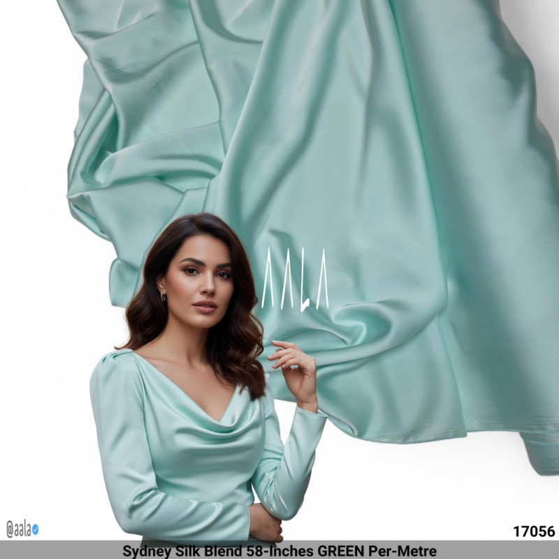 Sydney Silk Blend 58-Inches GREEN Per-Metre