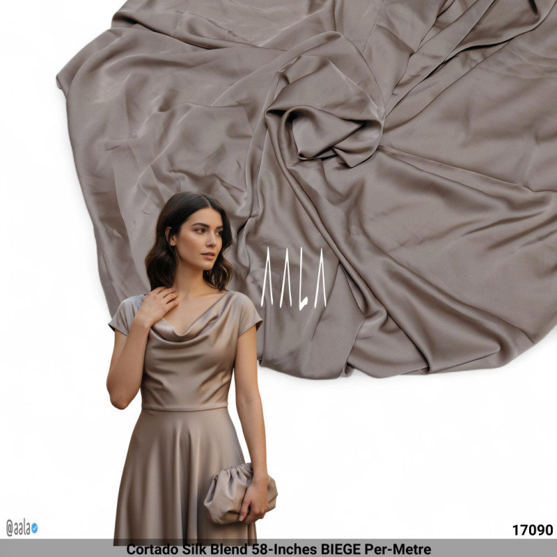 Cortado Silk Blend 58-Inches BIEGE Per-Metre