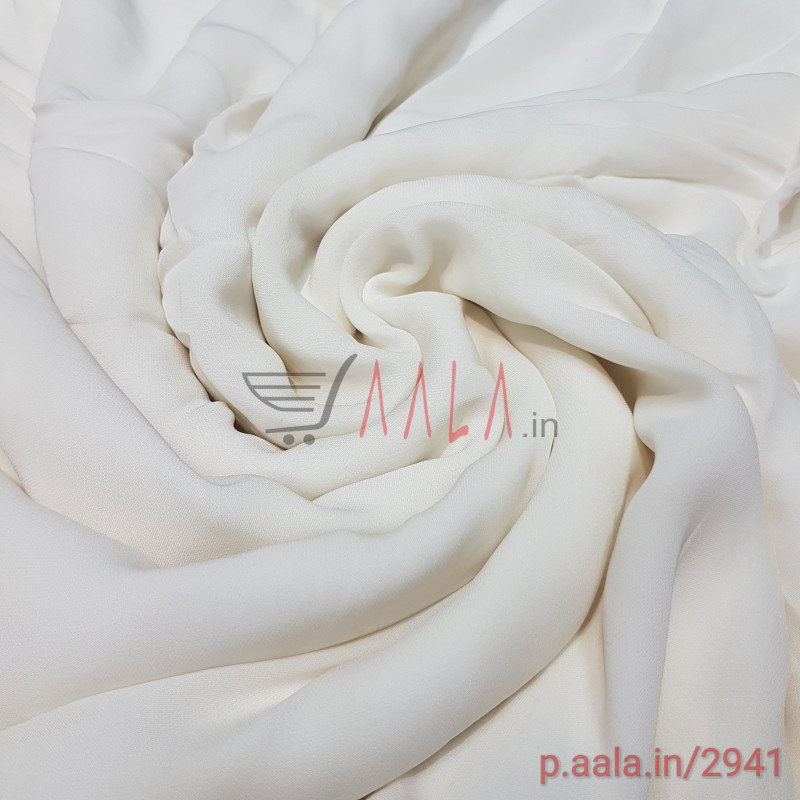 Double Georgette Viscose 44 Inches Dyeable Per Metre 